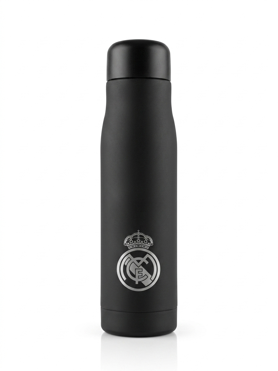 Real Madrid Black Thermal Flask 550ml
